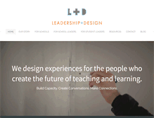 Tablet Screenshot of leadershipanddesign.org